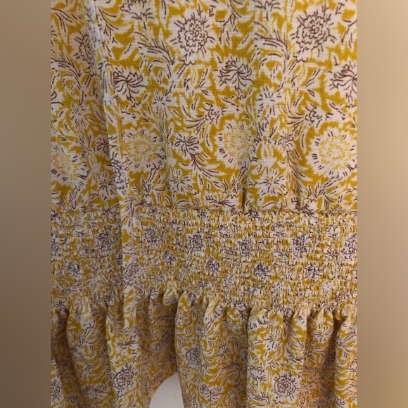 Melloday BOHO ruffled V neck bouncy blouse medium - Picture 14 of 14